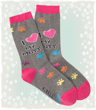 Women's I Heart My Mutt Socks