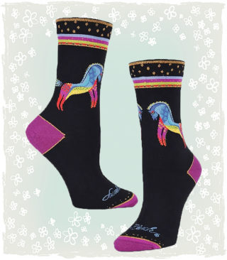 Women’s Rainbow Horse Crew Socks